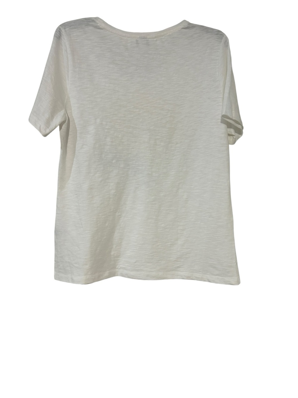Christopher & Banks White Short Sleeve Tee with Yellow Floral Art - Picture 3 of 4